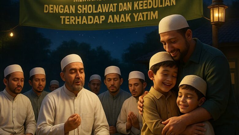 Dzikir & Santunan Sambut 1 Muharram, Jamaah Sholawat Nariyah Bergerak dari Tanjung Bintang